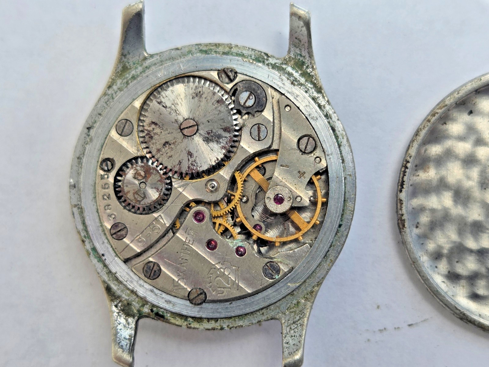 Russian Wristwatch Watch Pobeda , Victory . Made in USSR . Not working for parts