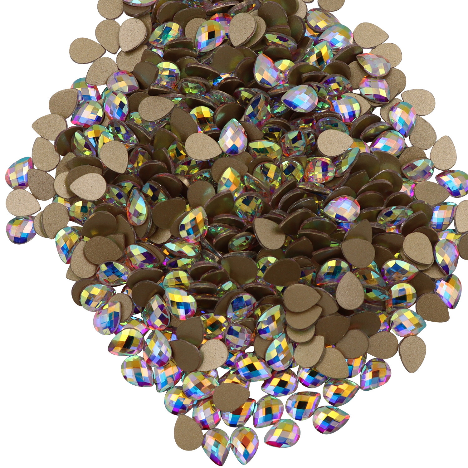 Crystal Flat Back Nail Art Glitter Rhinestone Glass Strass Manicure Tips Charms