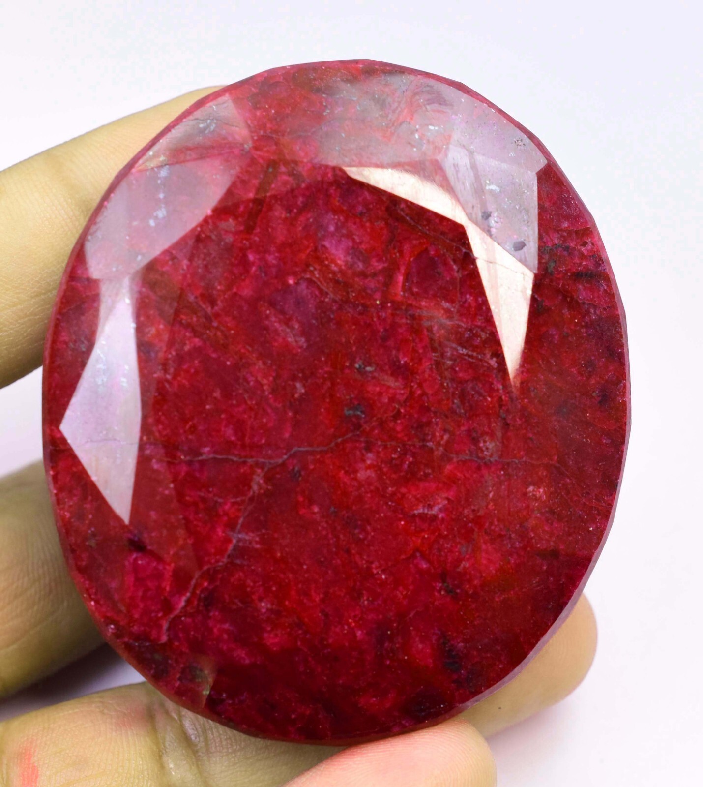 804.5 CT Natural Huge Red Ruby Certified Earth-Mined Oval Museum Grade Gemstone