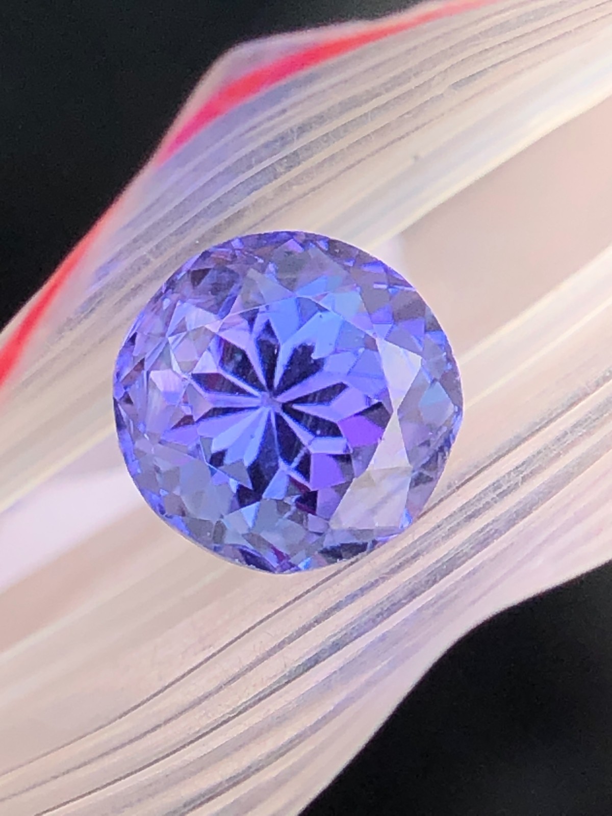 6.40 MM AAABlue Tanzanite Round 1.30 Ct Faceted Gemstone For Making Jewelry/Ring