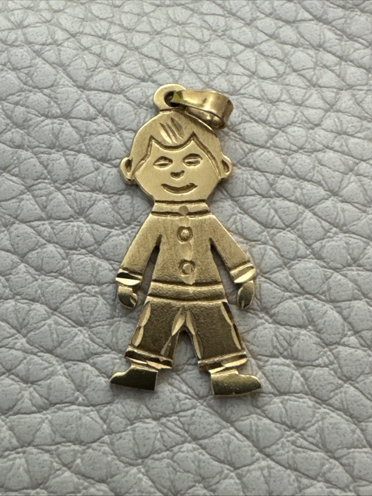 Vintage 14k Yellow Gold Boy Charm Pendant