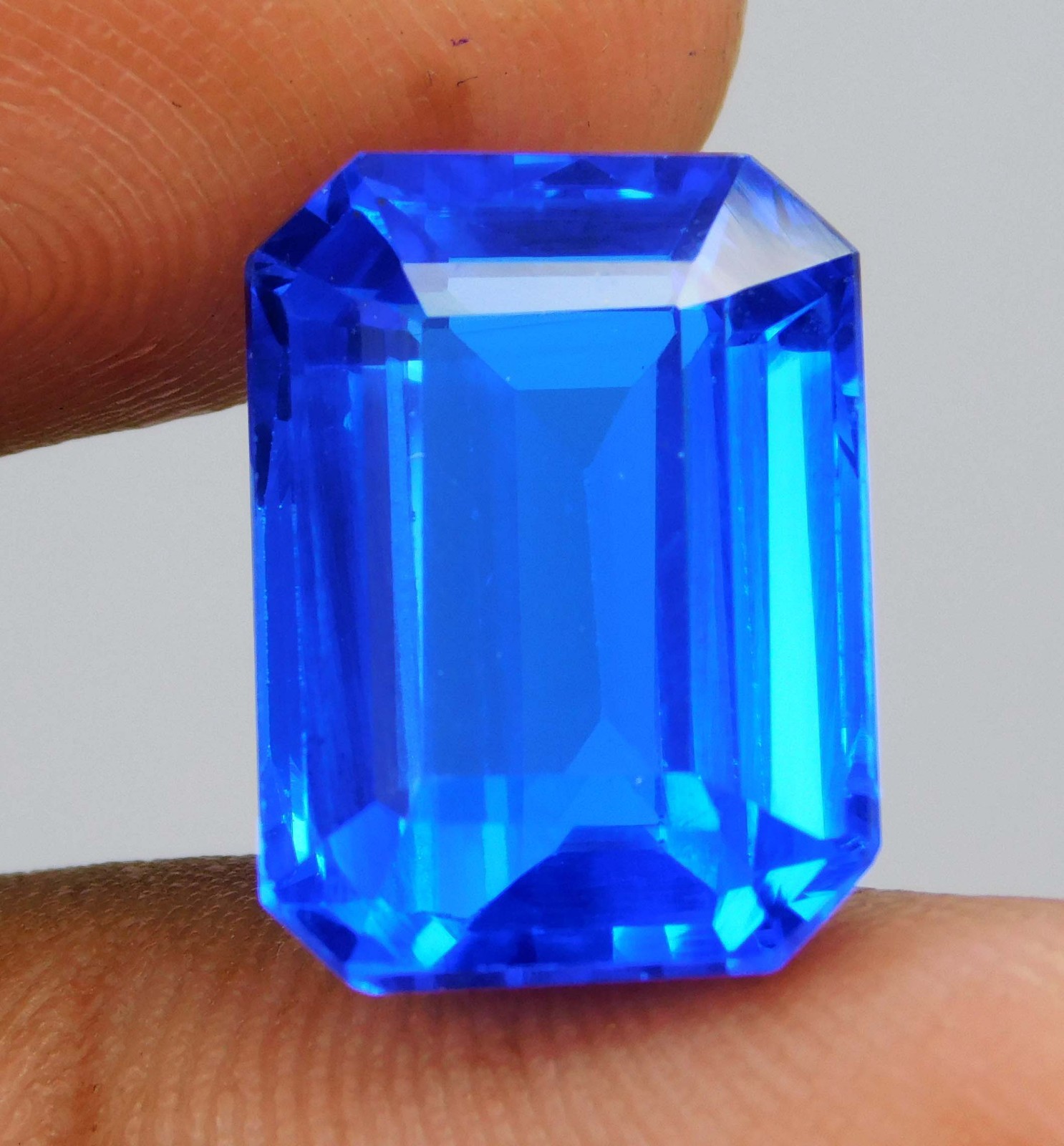 Top Quality Natural 9.85 Ct Cornflower Blue Spinel Ceylon Emerald Cut Loose Gems