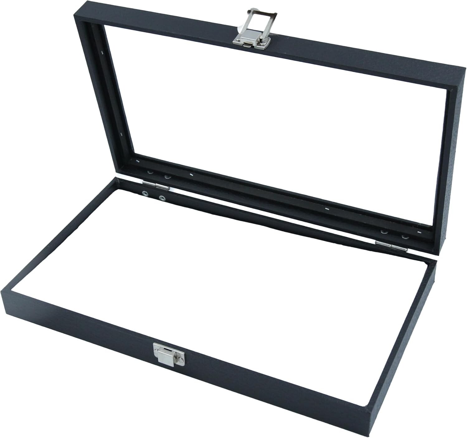 Countertop Jewelry Display Case Glass View Top Organizer 72 Rings Ring Insert