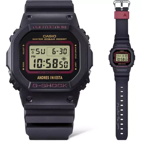 Limited CASIO G-SHOCK DW-5600AI-1JR Andres Iniesta Signature Model From Japan