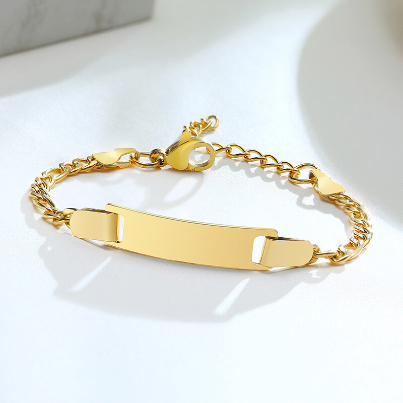 VNOX Baby Babi Bracelets Customize Name ID Bar Personalized Boys Girls Gift