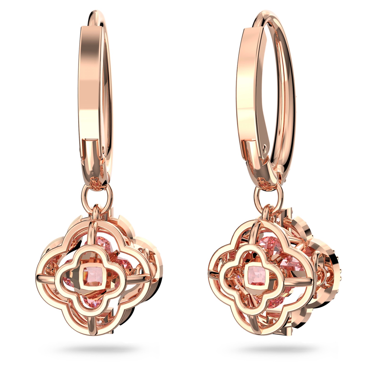 Swarovski Sparkling Dance Clover Rose Gold Earrings 5516477