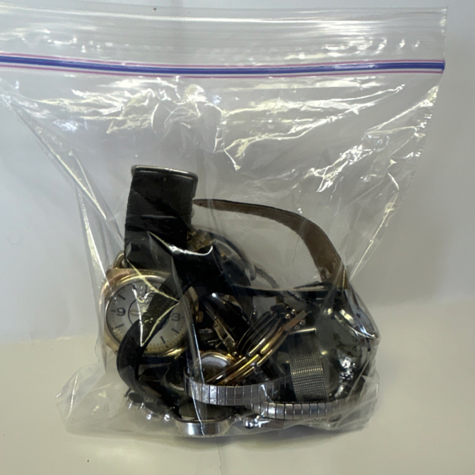 LOT of Multicolor Metal Wristwatches Arabic & Non-Numeric Dials for Parts