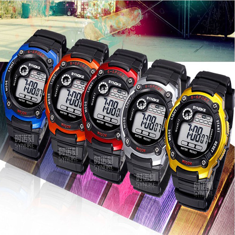 Hot Kids Child Boy Girl Multifunction Waterproof Digital Sports Watche Xmas Gift