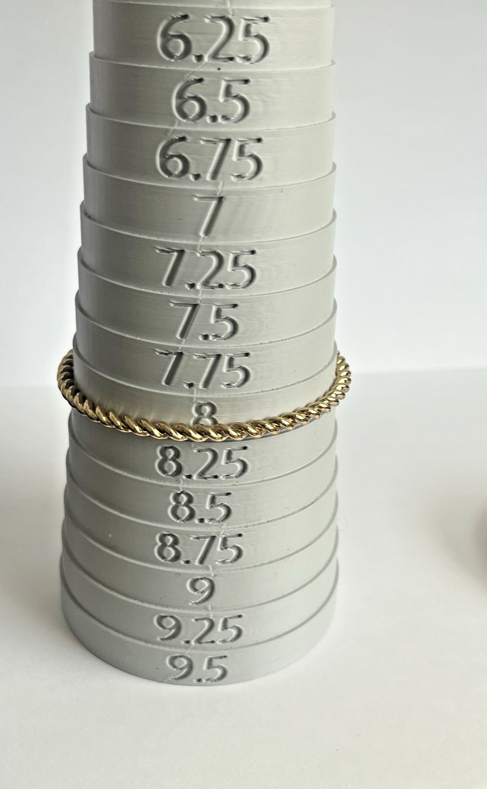 Bright Gold Tone Bangle Bracelet Set 8 Stackable Mixed Texture 8-8.25in