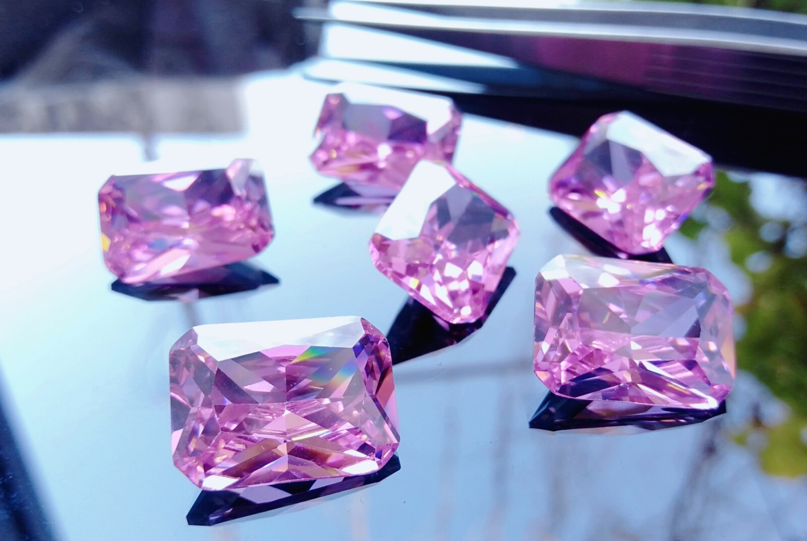 Cubic Zirconia AAA Quality Octagon shape 10 Multi-Colors CZ Stones(3x5to12x16)mm