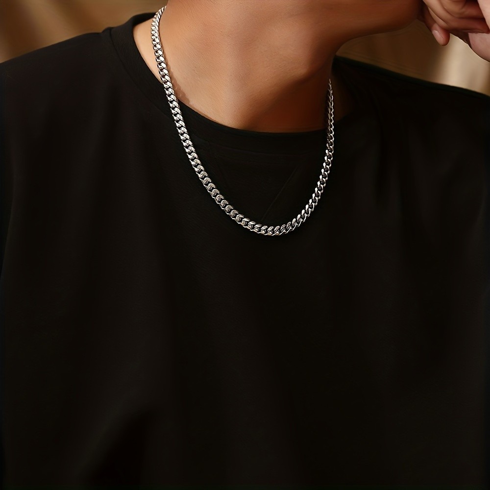 Hip Hop Stainless Steel Chain Men Necklace Perfect Gift with TO MY LOVE Card