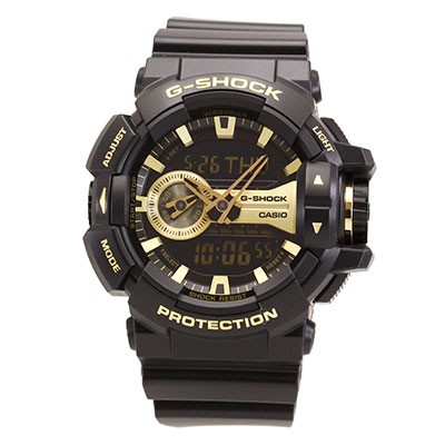 CASIO G-SHOCK GA-400GB-1A9 GA-400 GA Quartz Analog & Digital Black/Gold Black