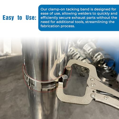 2.5″ (63.5mm) Stainless Exhaust Tacking Band Clamp-On For Welding 2.5inch