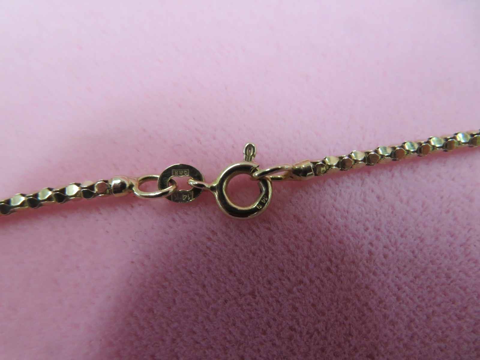 Italy HWC 20″ 14K Venetian Link Chain Necklace w/ Spring Clasp 4.69 Grams