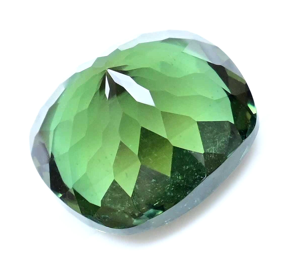 Stunning Natural Greenish Moldavite 25.05 Ct Cushion Cut Certified Rare Gemstone