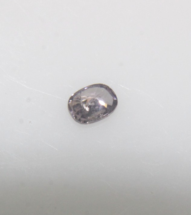 0.09Ct Natural Oval Shape Champagne Color Rose Cut Diamond 3.16×2.27×1.50 MM