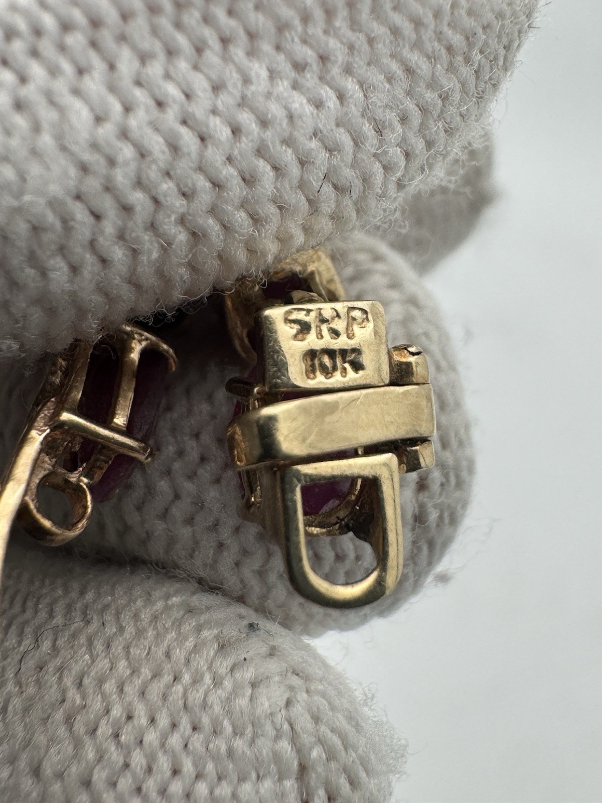Over 100 Years Old Antique 10k Gold Ruby Bracelet Tennis