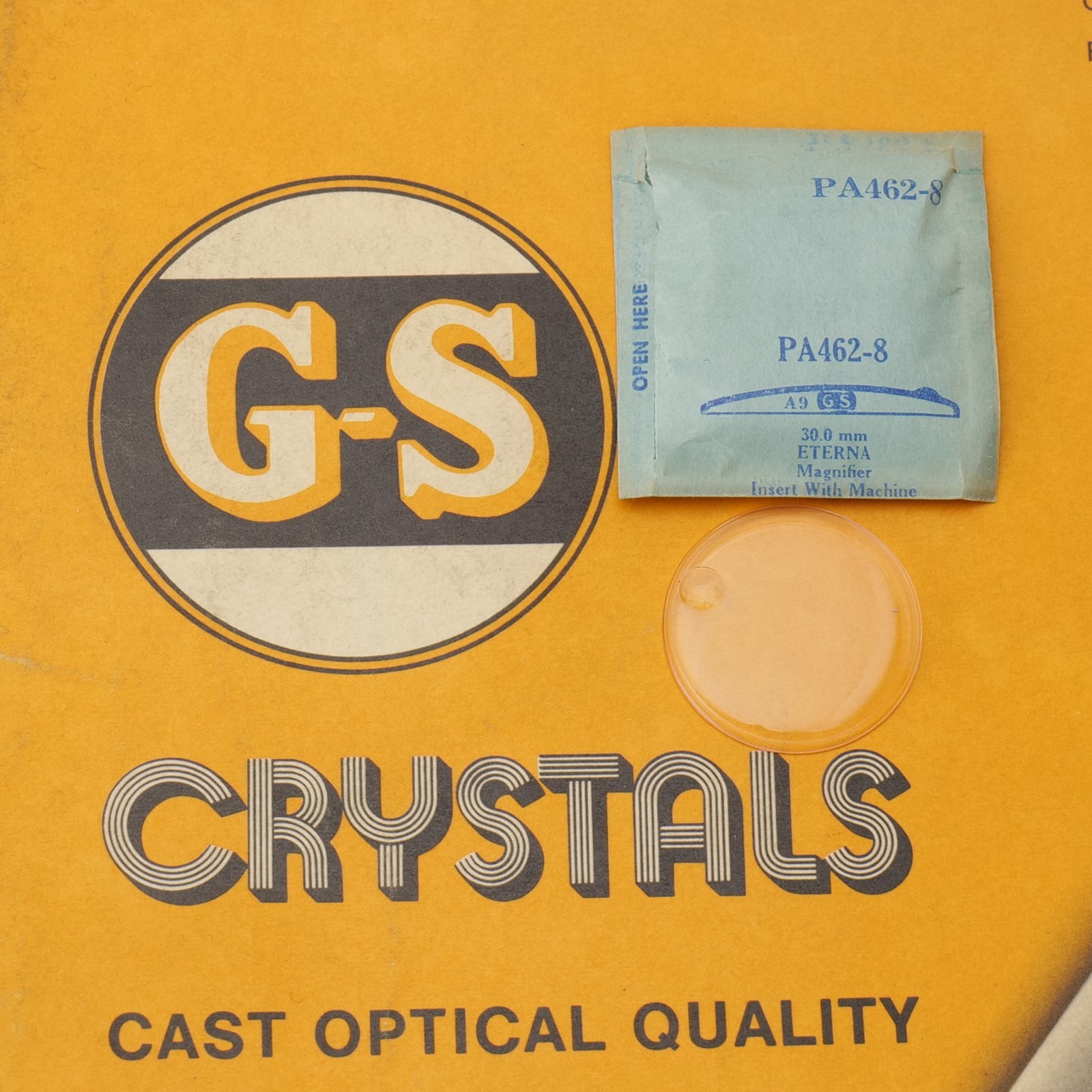 NOS GS Watch Crystal PA462-8 Eterna 30.0mm New Old Stock (PA1D22)