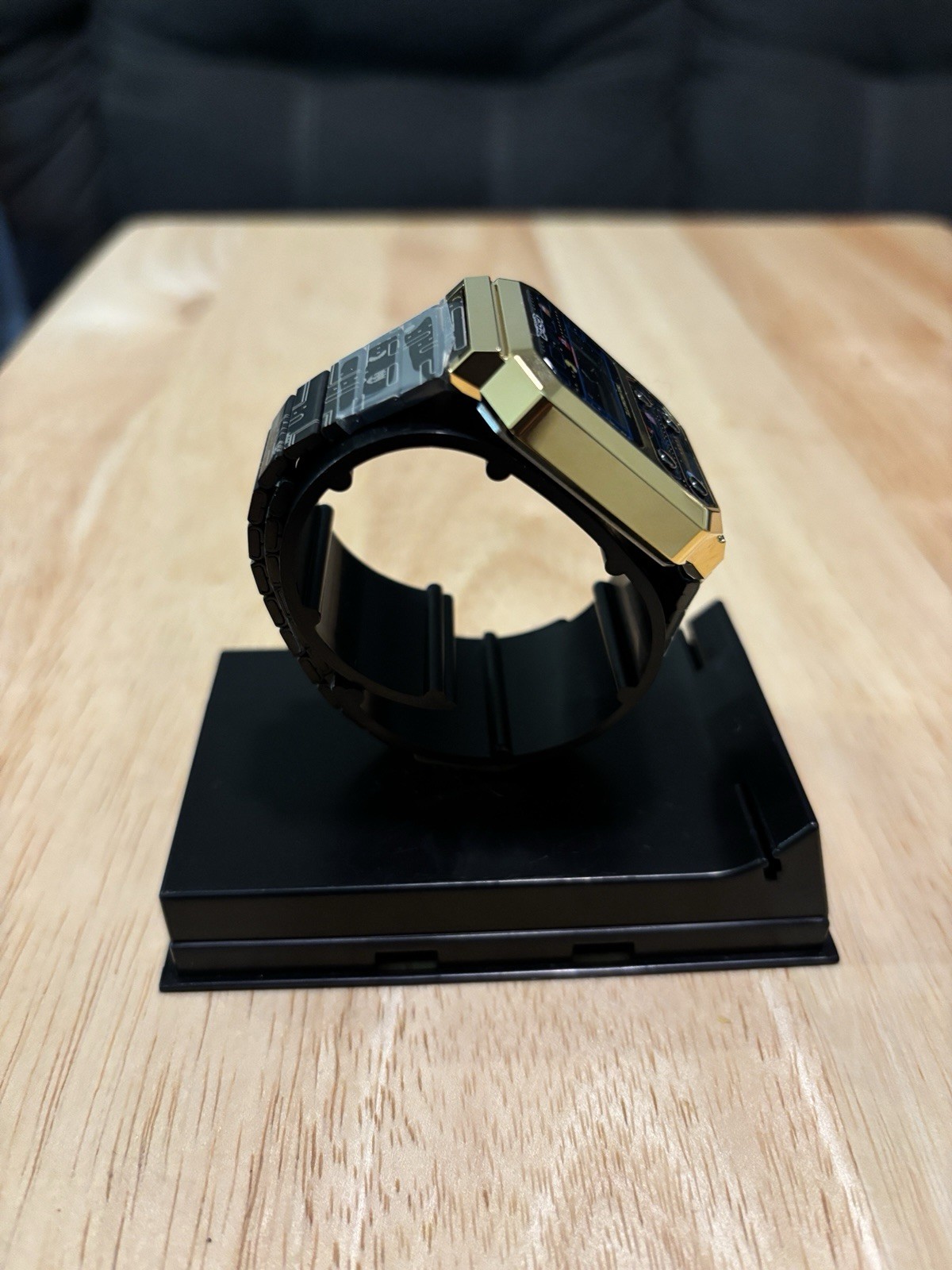 NEW Casio Pac-Man A100WEPC-1BCR Limited Edition Gold Tone Watch BNIB Rare