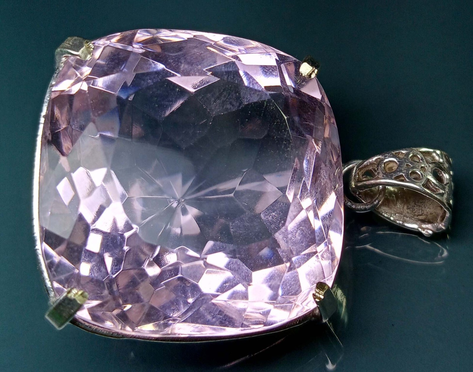 Pendant Pink Topaz Cushion Cut 135.80 Ct Natural Gemstone EGL Certified PD060