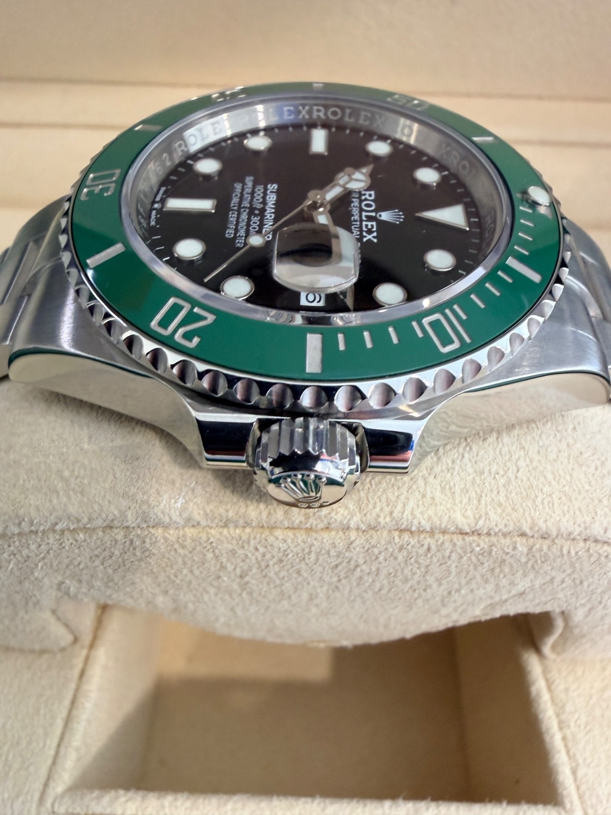 Rolex Submariner 126610LV Silver Oyster Bracelet with Green Bezel