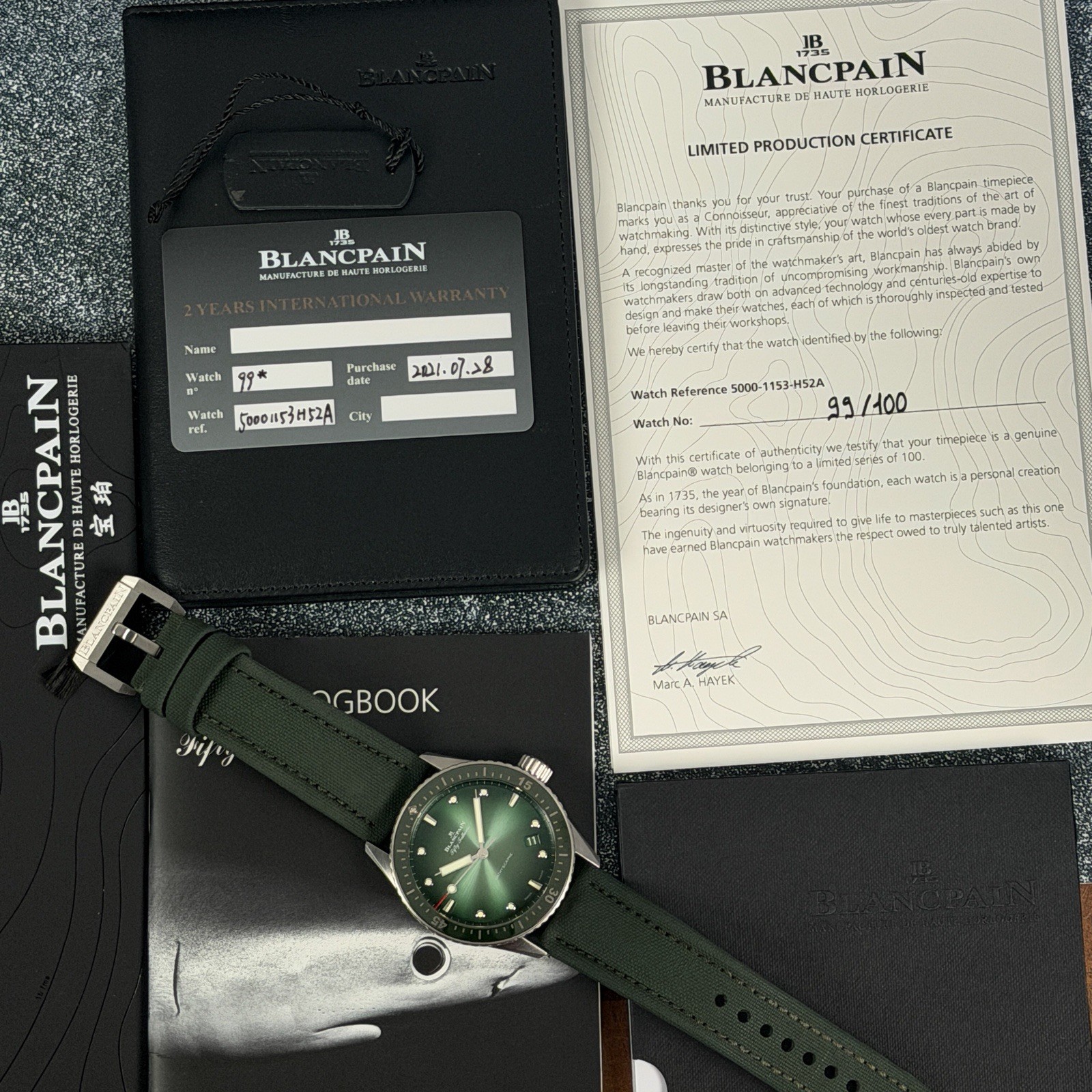 Blancpain Fifty Fathoms Bathyscaphe 5000 1153 H52A