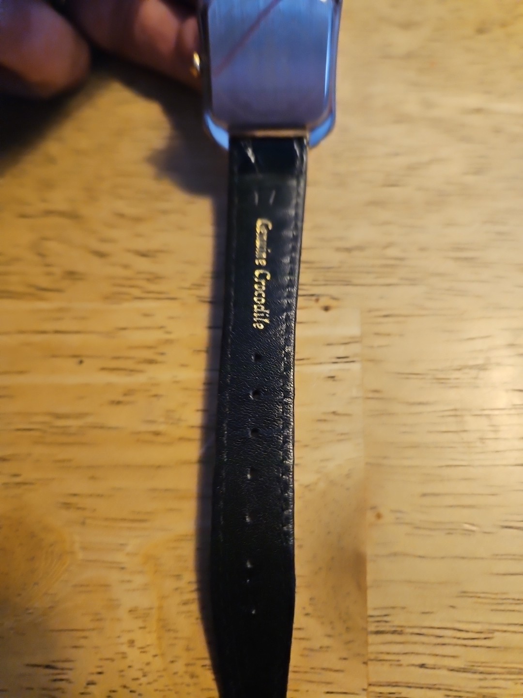 Giorgio BEVERLY Hills NOS Watch 28 Mm Unisex Tank Watch Gold Bezel