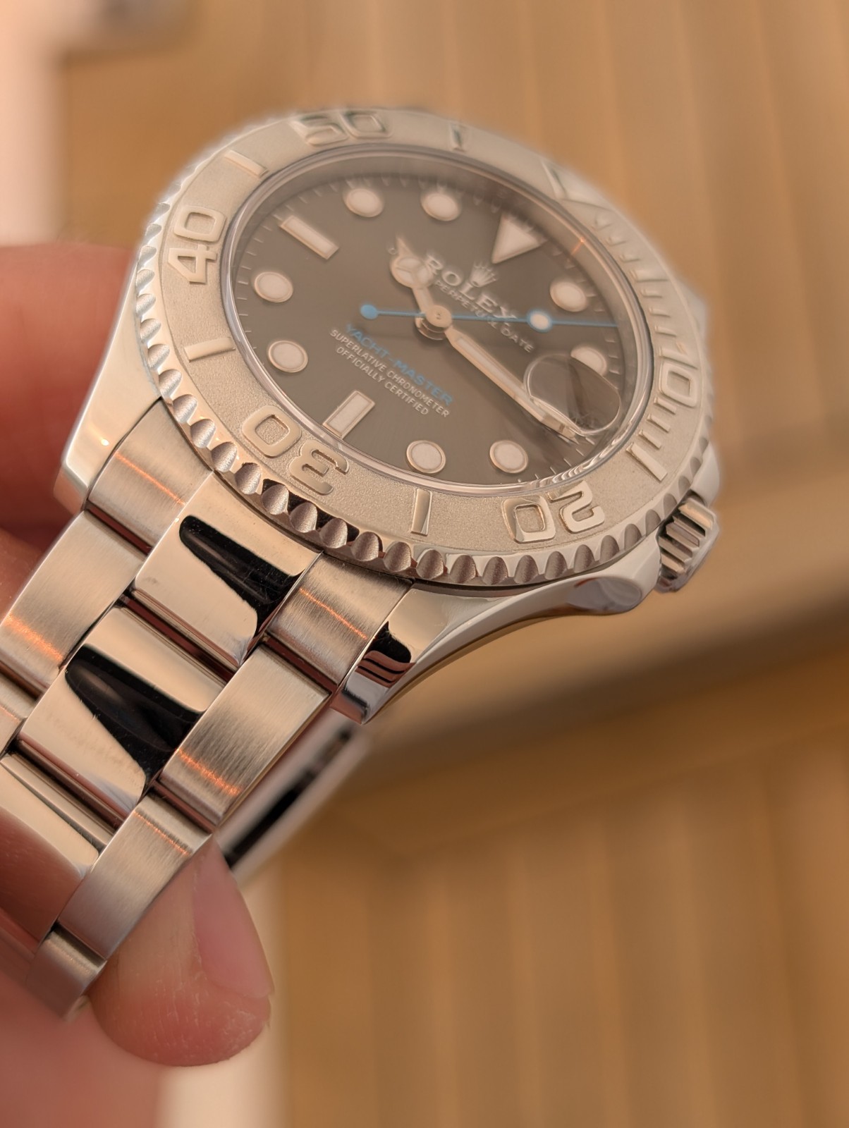 2020 Rolex Yacht-Master 37mm 268622 Rhodium Dial with Platinum Bezel