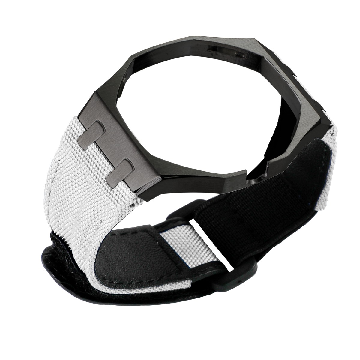 Stainless Steel Case Nylon Band Mod Kit for Swatch Royal Pop Watch Strap Wrist