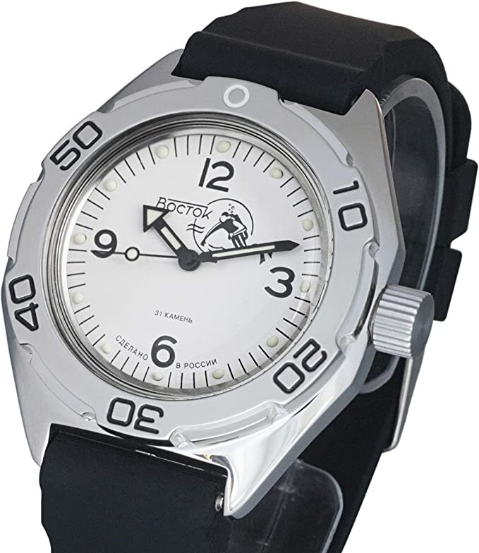 Vostok Amphibia 670920 Watch Scuba Dude Diver Mechanical Automatic USA SELLER