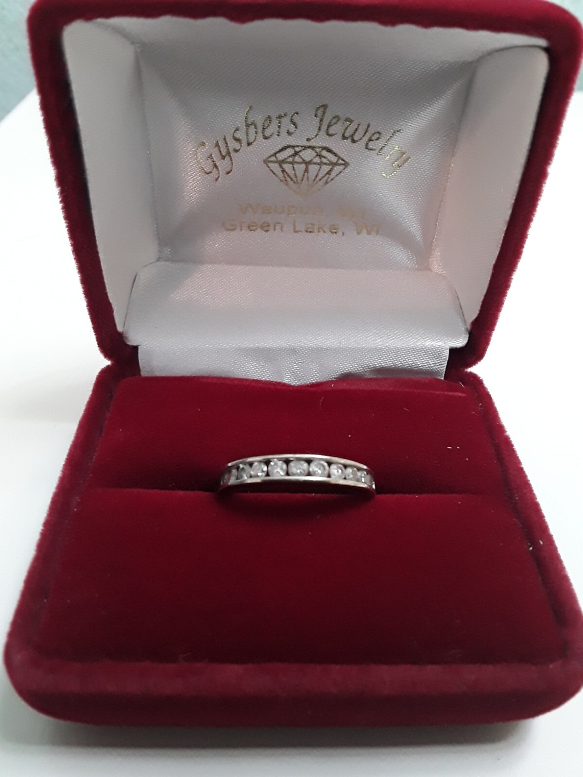 10KT White Gold Diamond Ring Size 4.75 Natural diamonds 1/2 CTW Stamped+Tested.