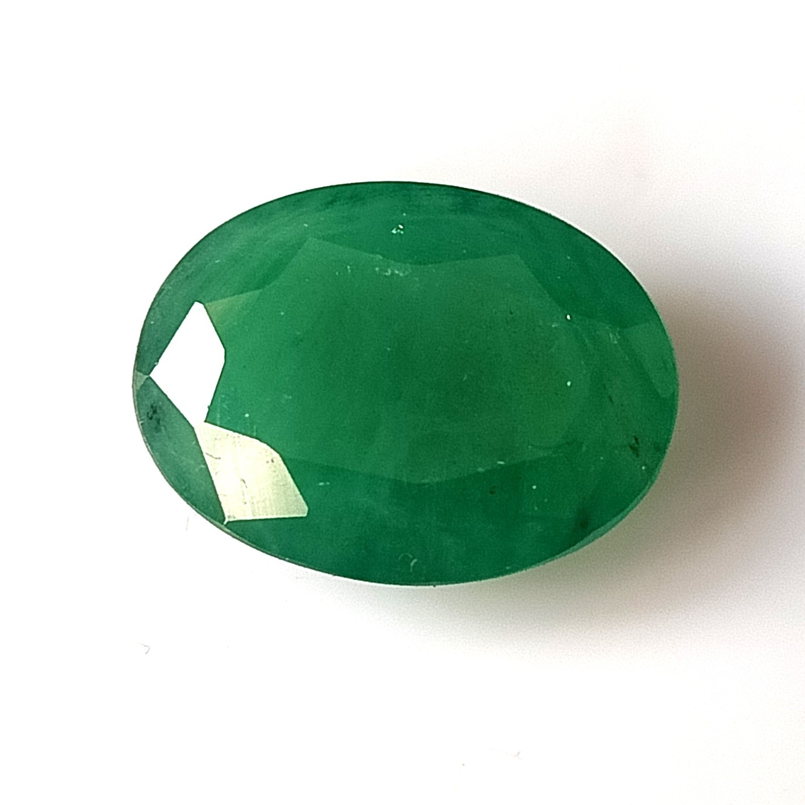 9.35 Carat Natural Untreated Emerald Oval Cut Faceted Loose Gemstone 12.3X16.4mm