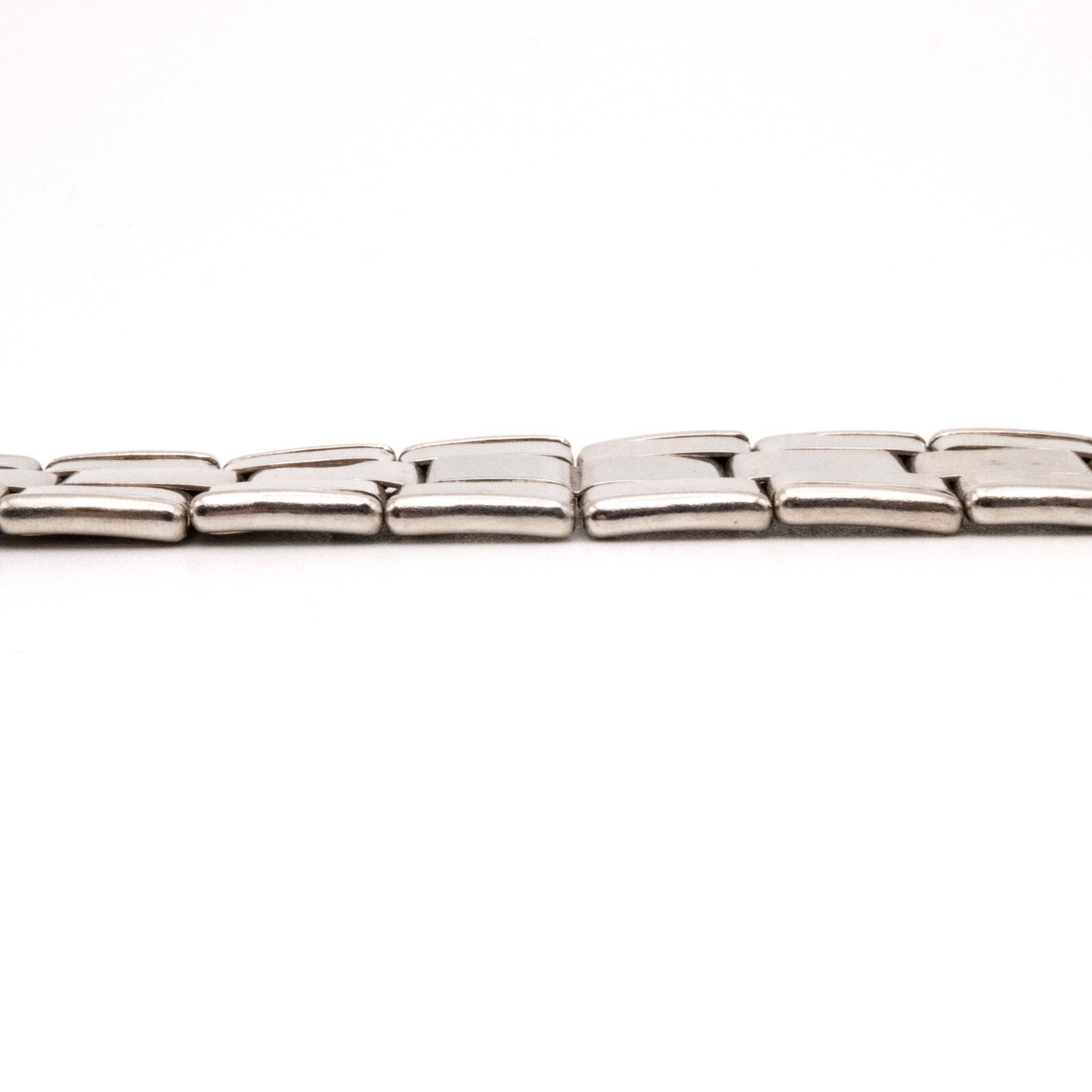 Vintage 17.0 mm stainless steel wristwatch expansion bracelet