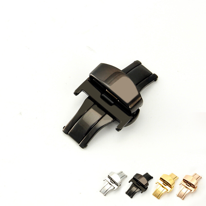 Stainless steel butterfly clasp watch buckle High-grade clasp 14 16 18 20 22mm