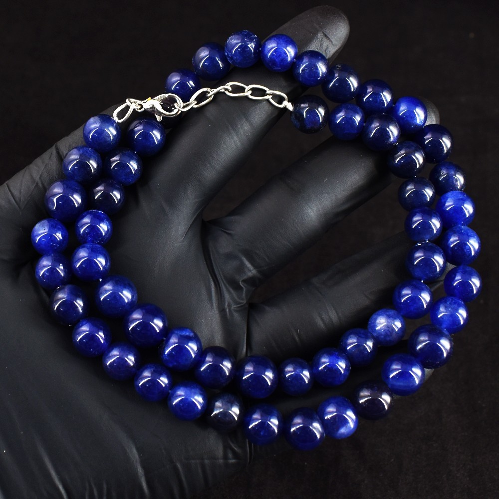 353.00 Cts Most Brilliant Sapphire Dazzing Beaded Jewelery Necklace RK 19 E741