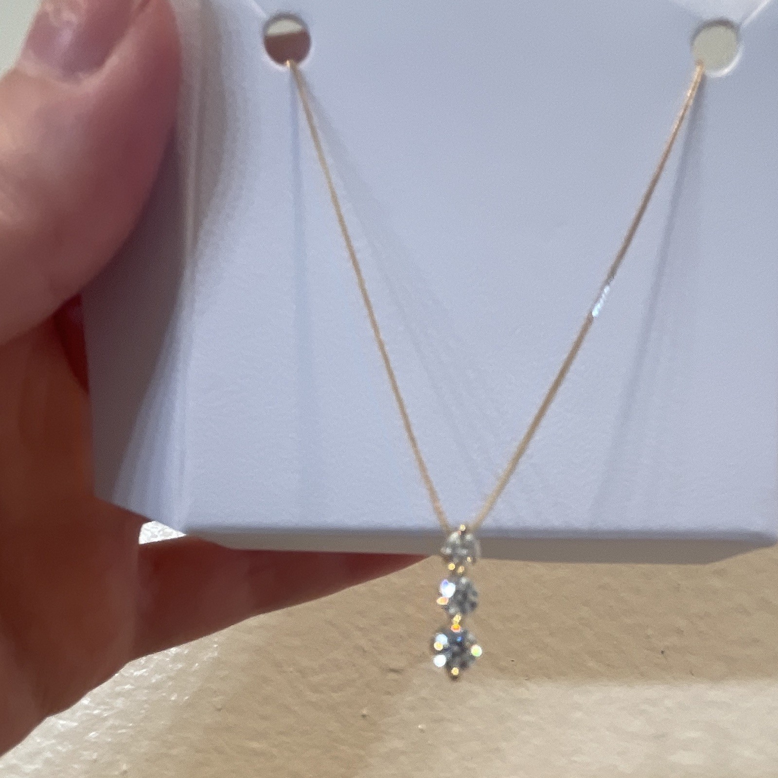 10k Yellow Gold 1/3 cttw Lab Grown Diamonds Pendant Necklace New