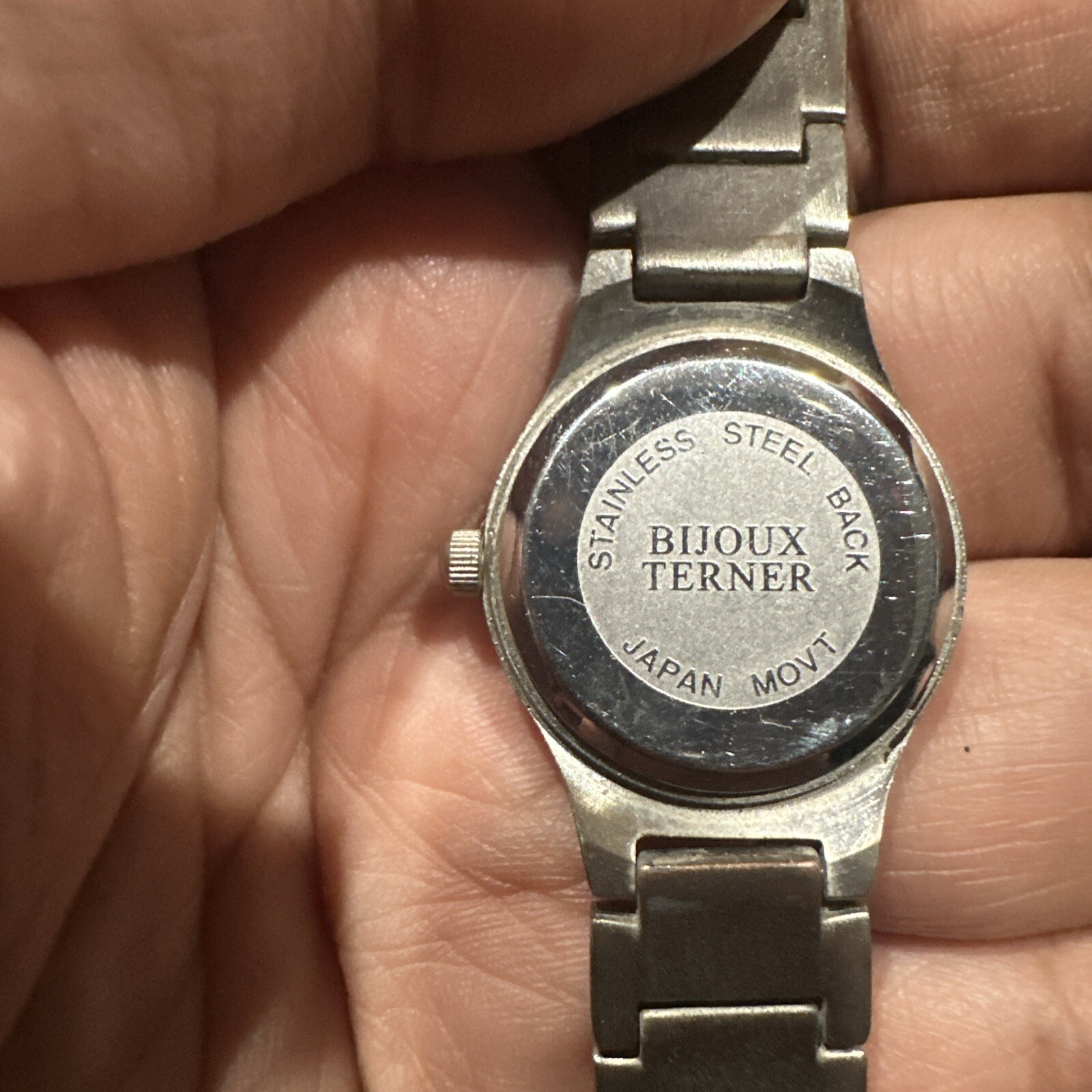 Working* Bijoux Terner Womens watch Silver Toned Quartz Watch New Battery !