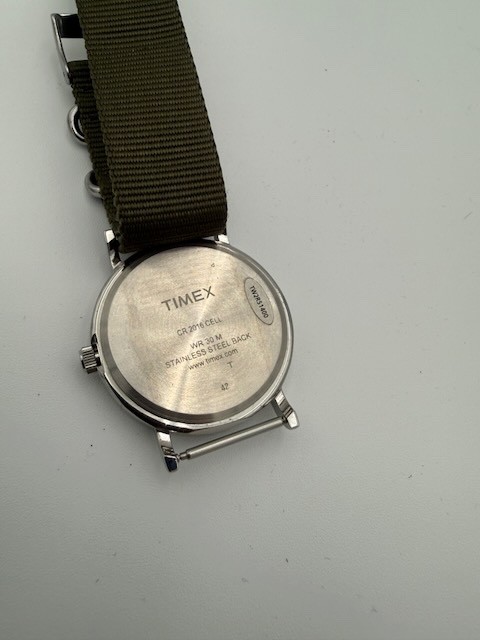 Timex Weekender Green Fabric Nato Strap Watch 38mm TW2R51400