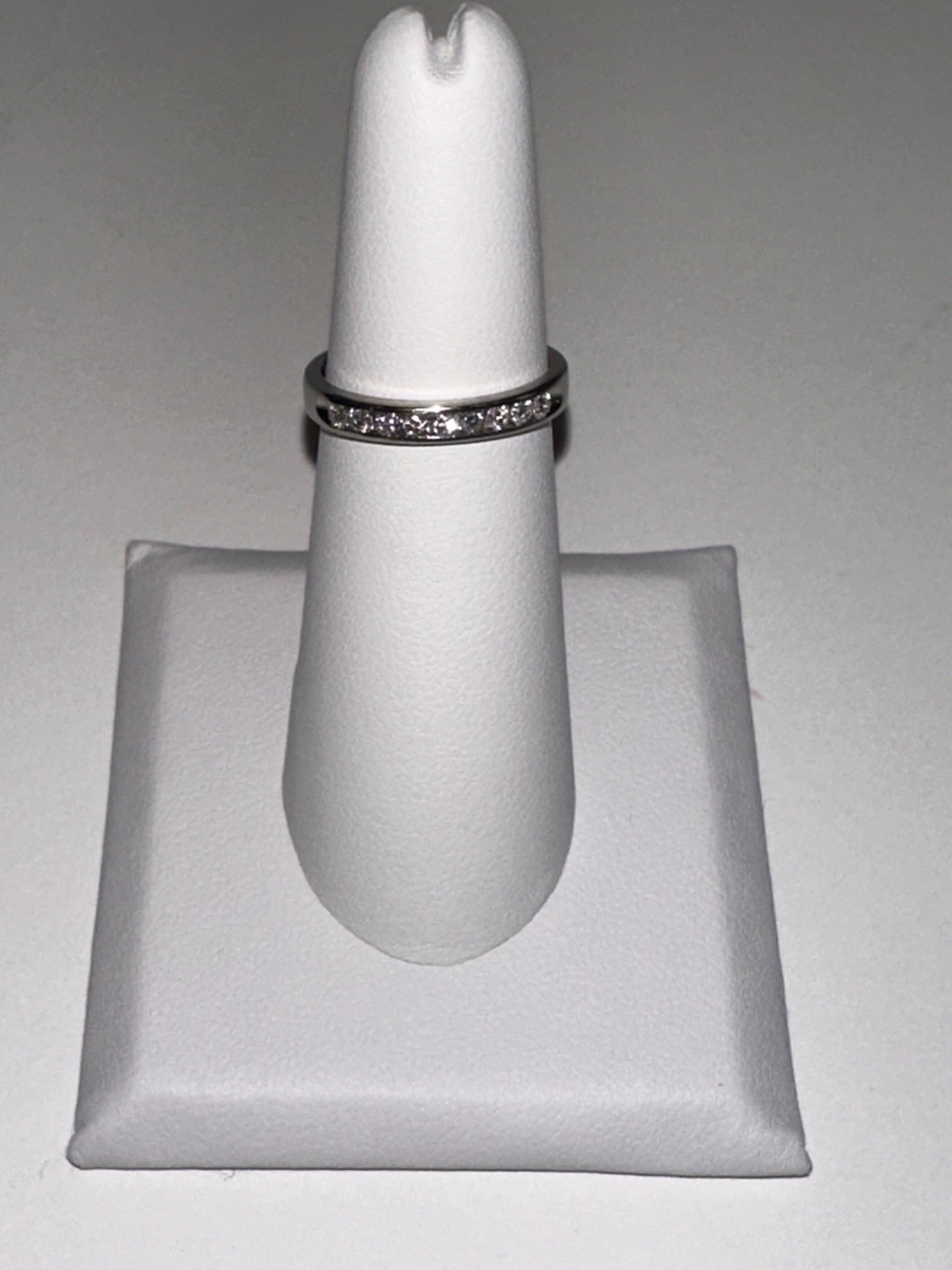 Artcarved Palladium 950 NATURAL .22CT DIAMOND WEDDING BAND RING 2.1G Sz 5