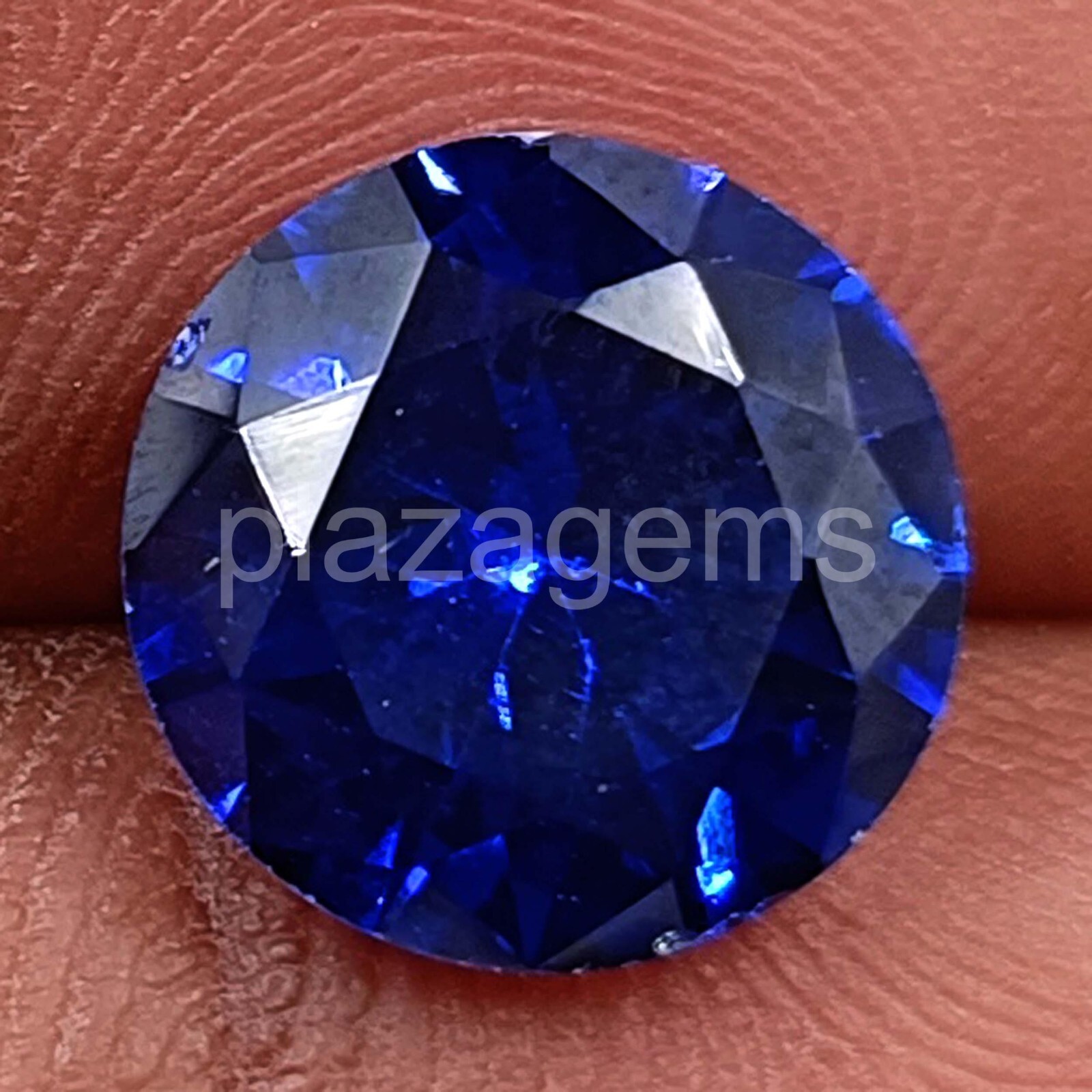 Round Shape Natural Blue Sapphire 5Pcs 10 x10 mm Size Certified Loose Gems 25N