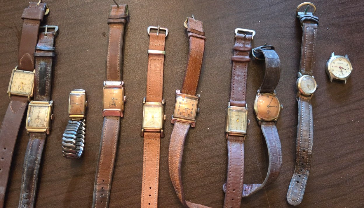 Vintage Bulova Helbros Geneve Avalon Gruen Nelson 10 Total All Ticking Need TLC