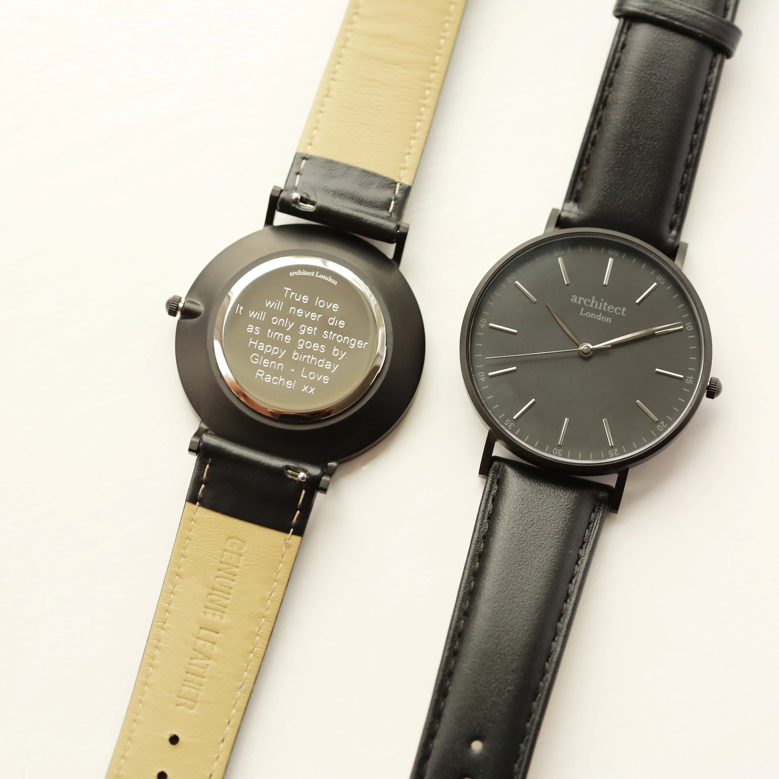 Personalised Engraved Men’s Contactless Payment Watch – Jet Black Strap