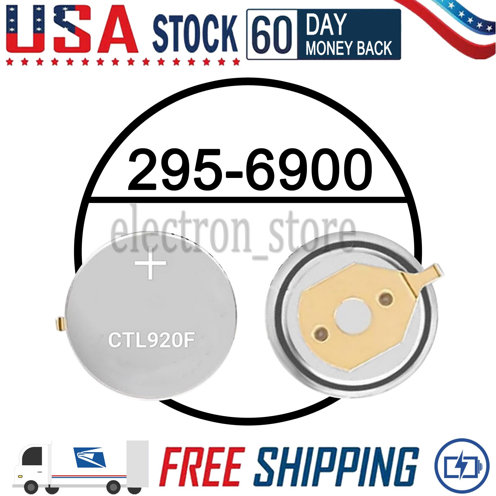 Battery for Citizen Eco-Drive Watch 295-69 E650 E660 E670 H610 U706 295-6900