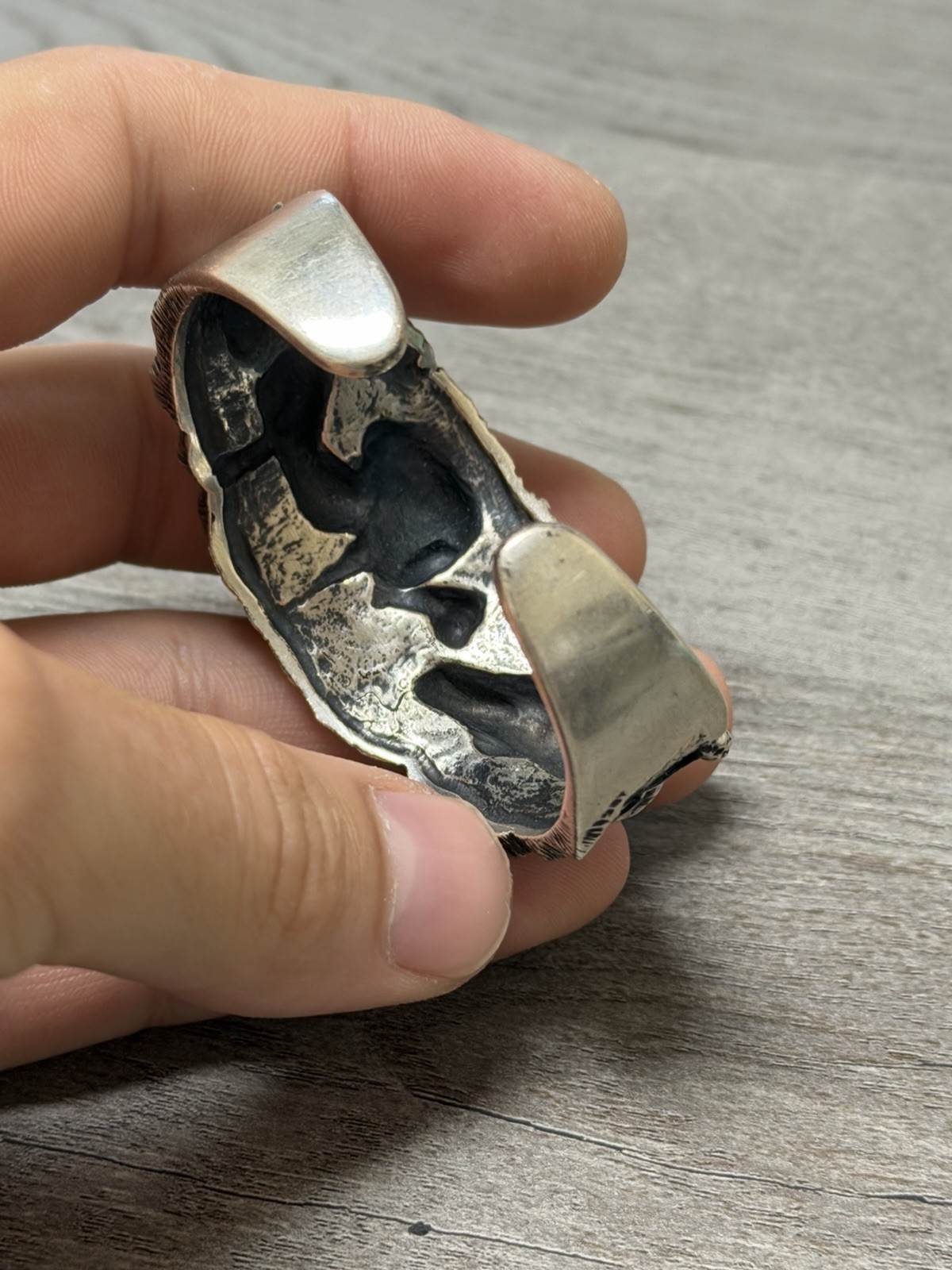 KABANA Sterling African Safari Animals 3D Cuff Bracelet Lion Hippo Gorilla Rhino