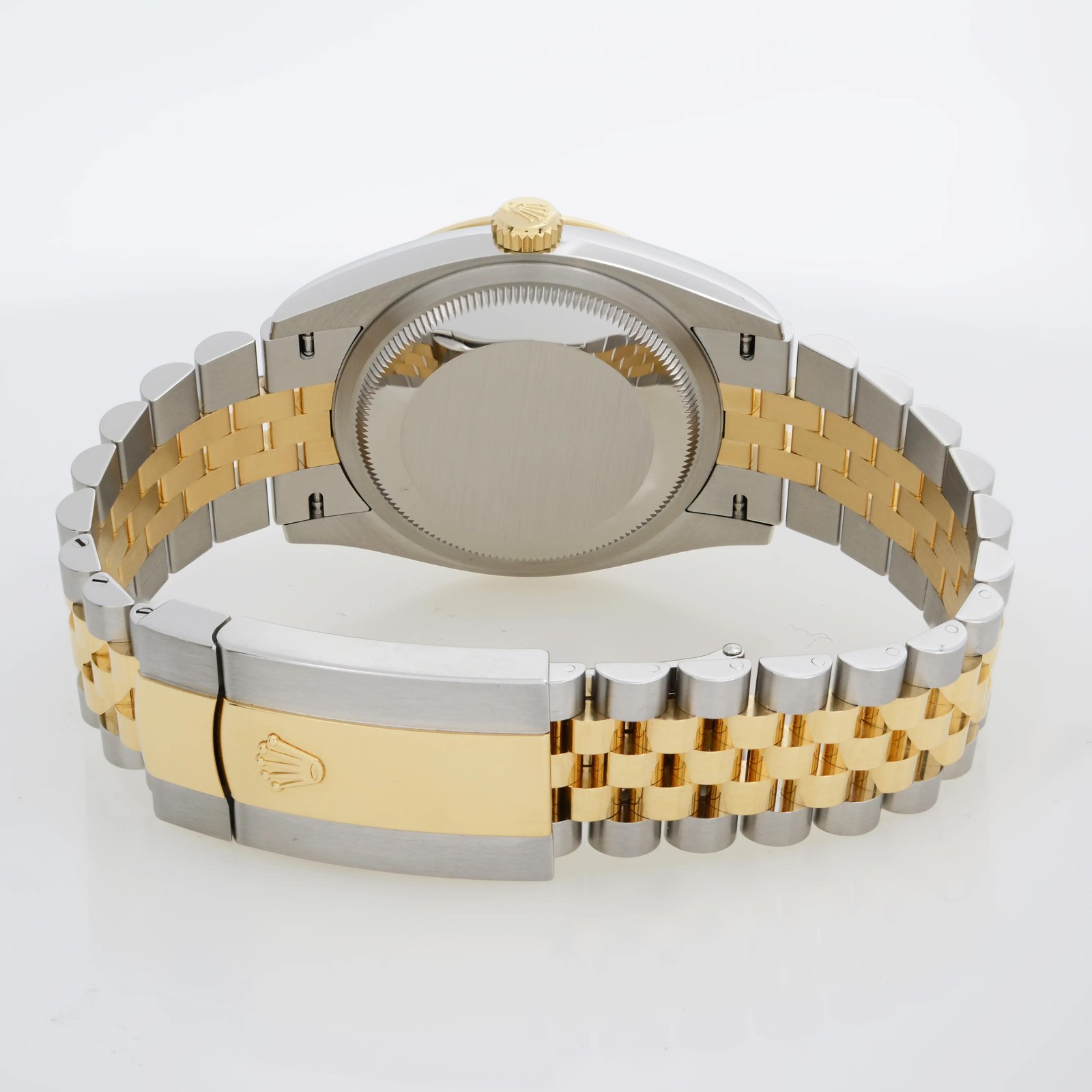 Rolex Datejust 36mm Steel 18k Yellow Gold Steel Wimbledon Dial Watch 126233