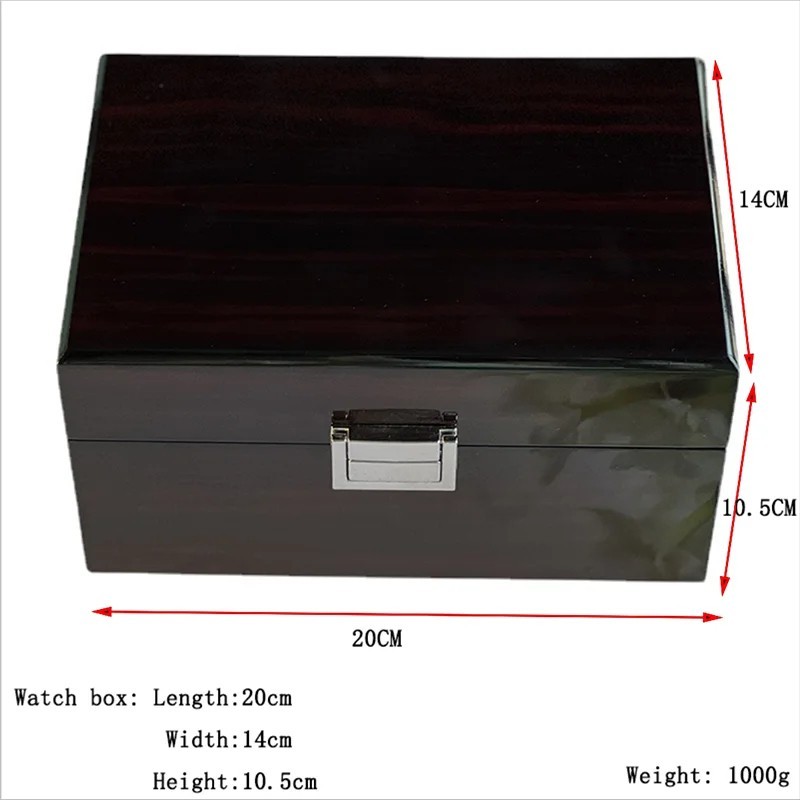 Solid Wood Lacquer Watch Box Storage Case High-End Display Gift Packaging