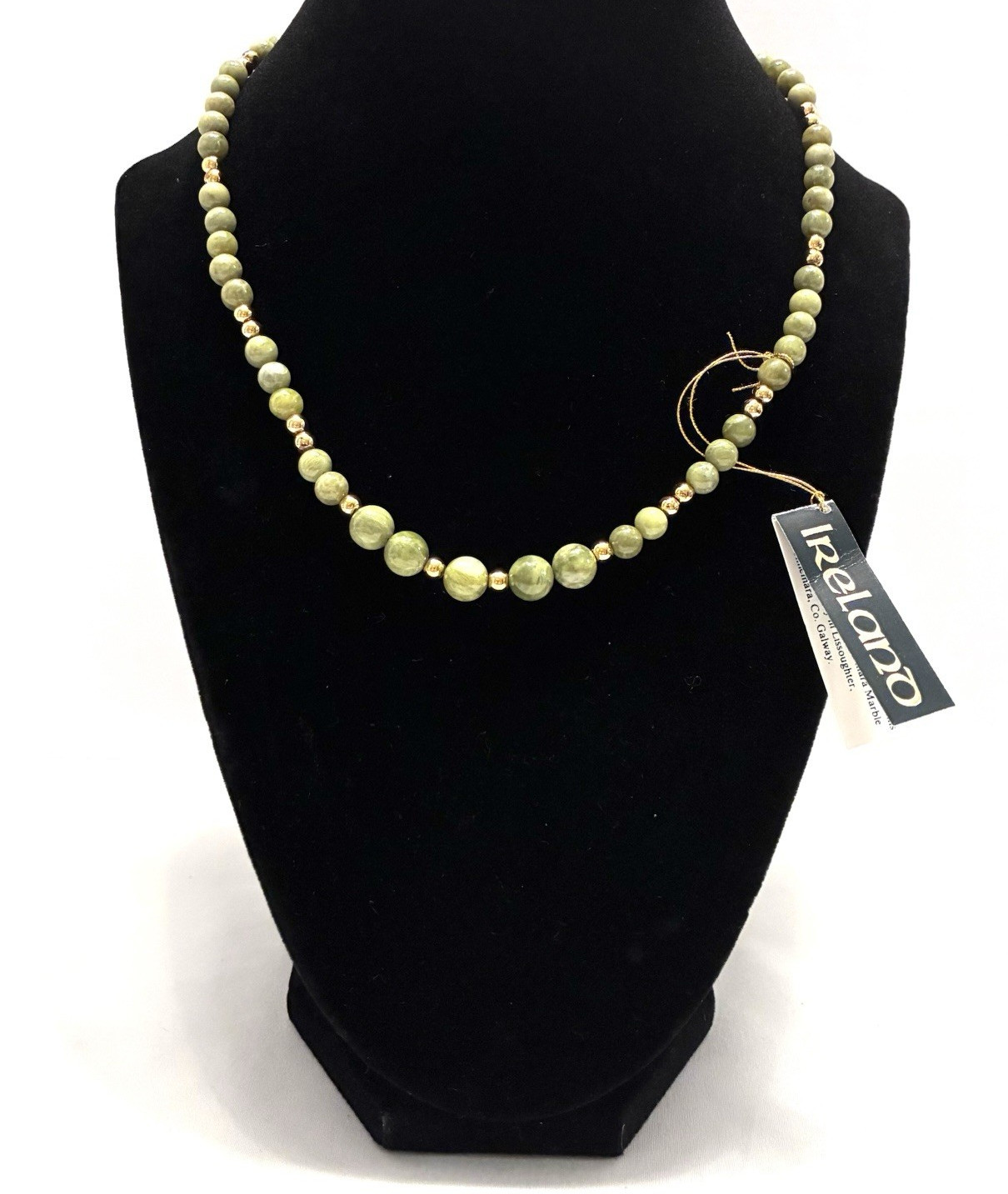 New, with tag and box – Connemara marble necklace