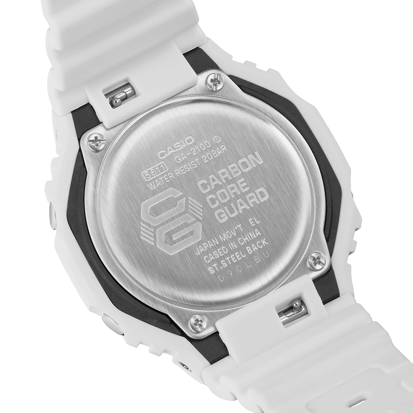 CASIO G-SHOCK GA-2100-7A7JF One Tone Series Analog Digital Watch White 45.4mm