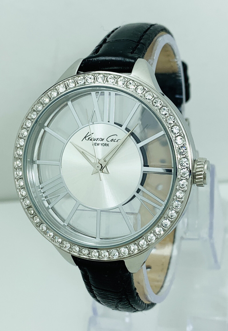 Kenneth Cole Women’s KC2866 Transparent Round See-Through Dial Watch 10018853