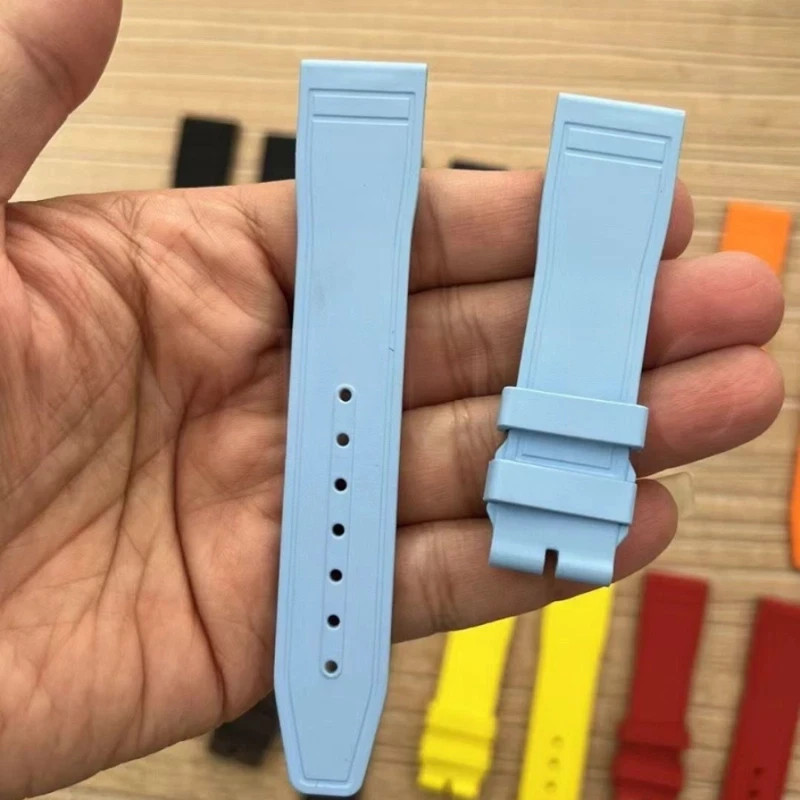 Replacement Quick Change 20mm FKM Rubber Watch Strap Fits IWC Pilot Mark XX 41mm
